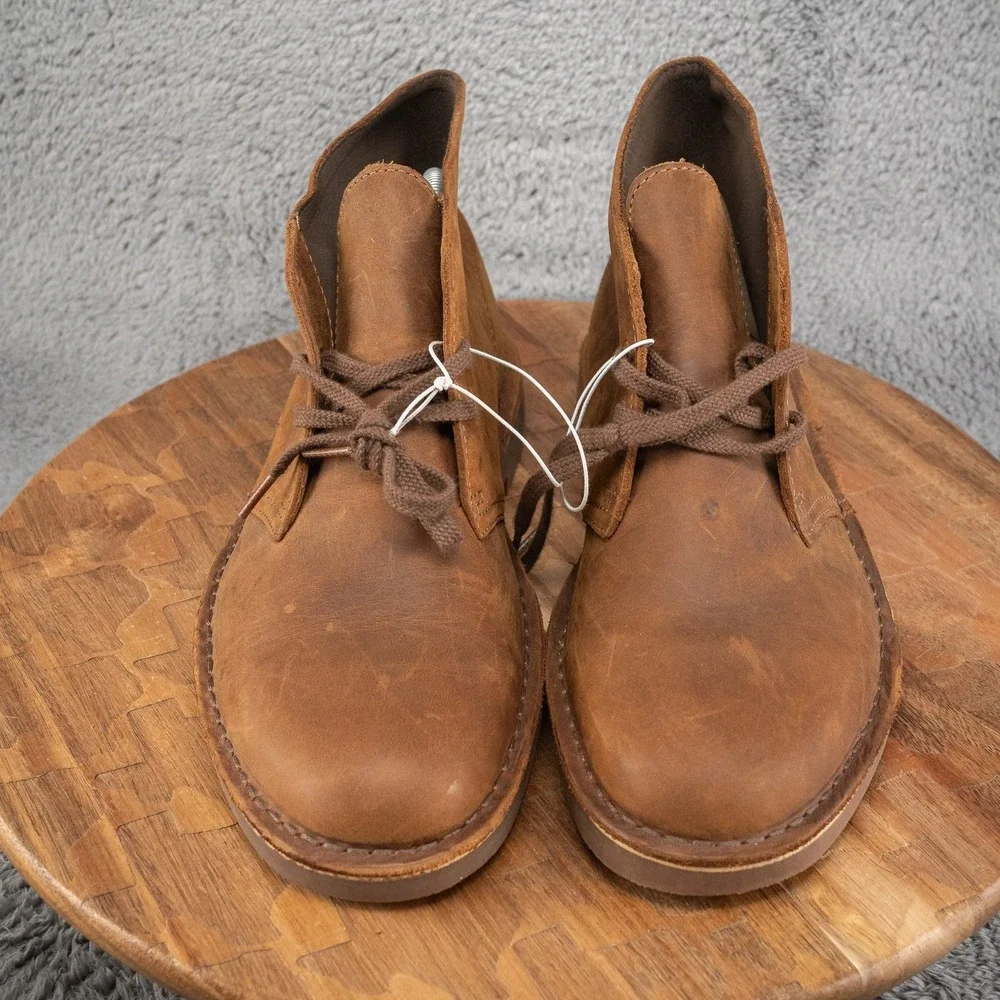 Clarks Men's Bushacre 2 Boot Beeswax Leather Size 9 M - Brown